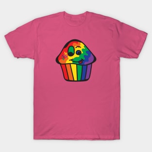 Gay Pride Rainbow Cupcake T-Shirt